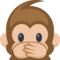 Speak-No-Evil Monkey emoji on Facebook